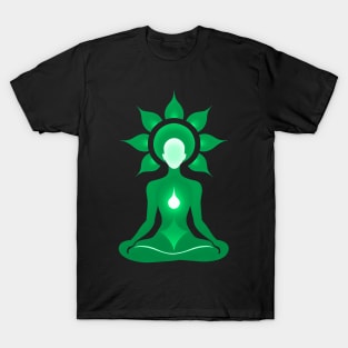 Aura Green Meditation 07 T-Shirt